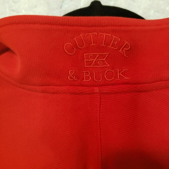 Cutter & Buck | Quarter Zip Red Sweater XL - Picture 4 of 5
